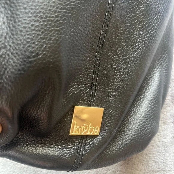 Kooba Black Leather Crossbody Bag with fringe tassel - Picture 9 of 11